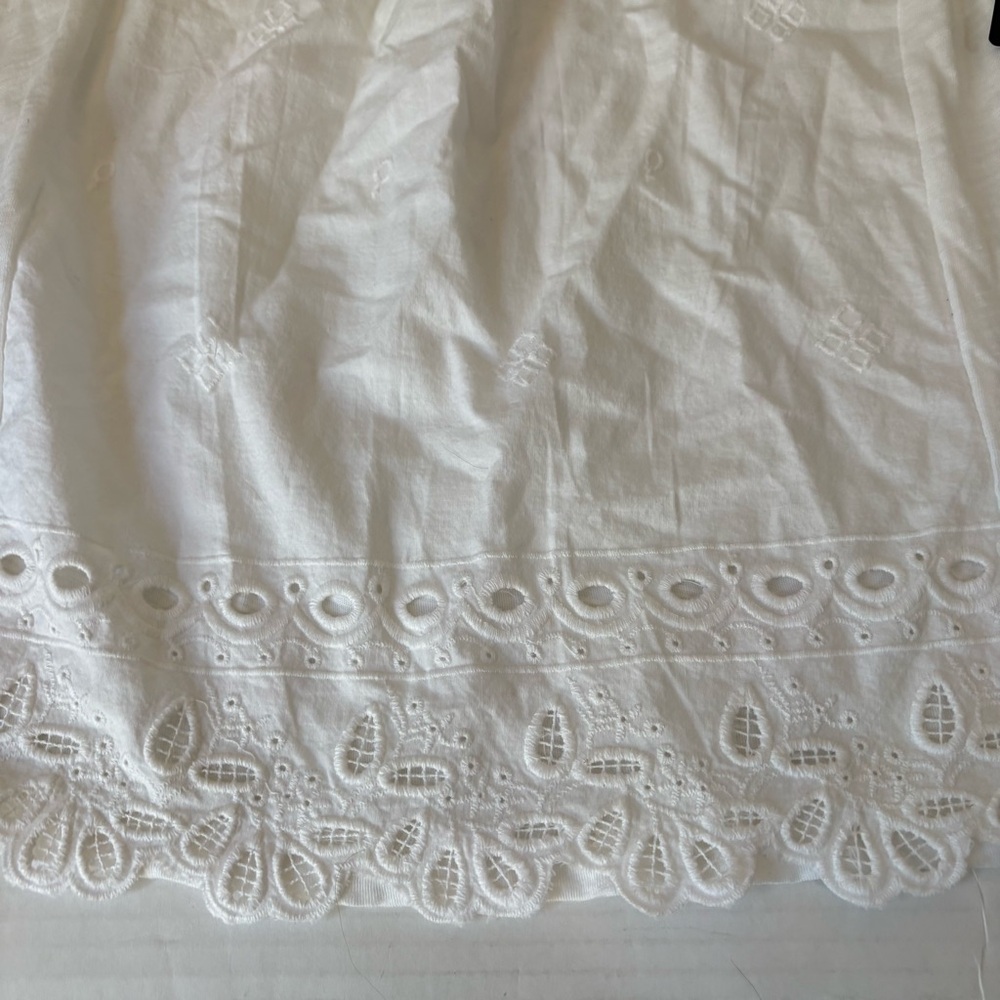 NWT….LUCKY BRAND White Sleeveless Embroidered Top - Picture 5 of 8